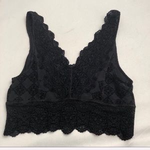 Free People Intimates & Sleepwear - Intimately Free People black scalloped bralette M Free People Intimates & Sleepwear - Intimately Free People black scalloped bralette M